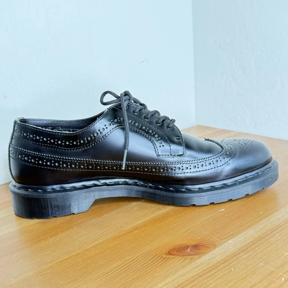 DR MARTENS 3989 Mono Brogue Lace Up Black Oxford Leather Shoes Men’s US13 EU47